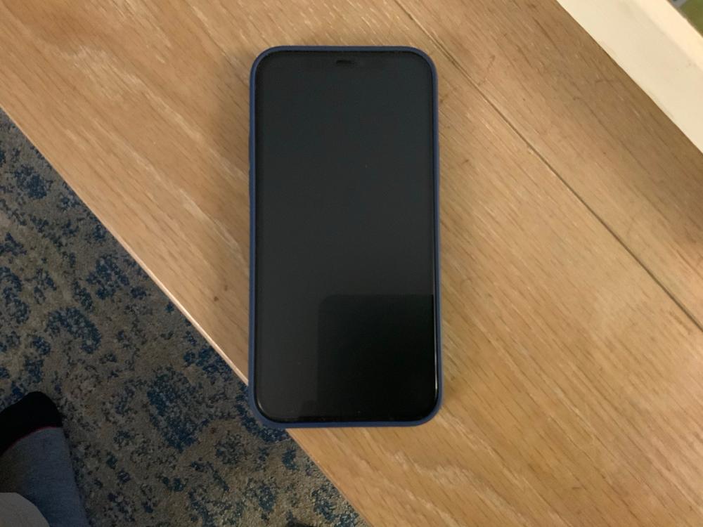 NanoArmour Matte Anti-Glare Best Screen Protector iPhone 12 - Customer Photo From Corey Berenyi