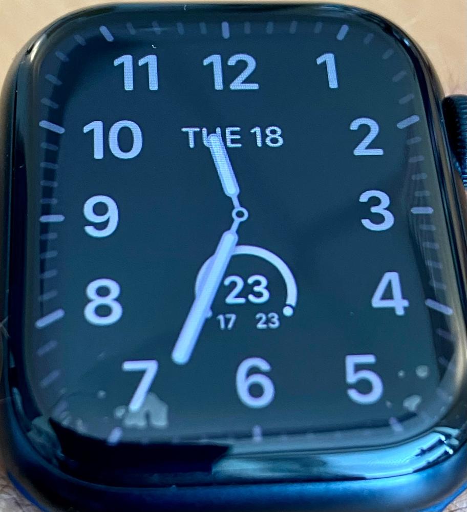 Hybrid Glass NanoArmour Apple Watch Series 7 Screen Protector - Customer Photo From Jeffrey Brand