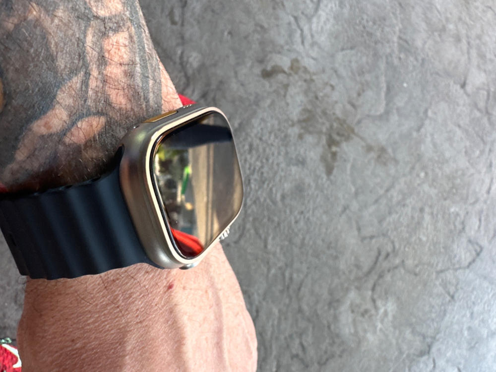 NanoArmour Apple Watch Ultra Screen Protector - Customer Photo From Anthony Dalessandro