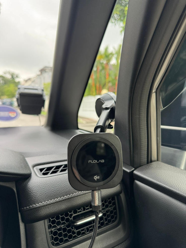 FLOLAB MagFLO Qi2 15W Best Wireless Car Charger With Cooling K2, 30W Car Charger- Fast Charging - Customer Photo From Jason Yeo