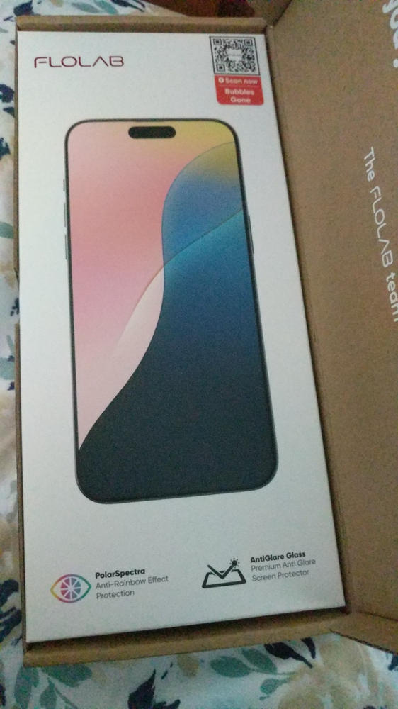 NanoArmour ONETIME MAX Matte Anti Glare PolarSpectra – iPhone 17 Series - Customer Photo From Edwin Batista