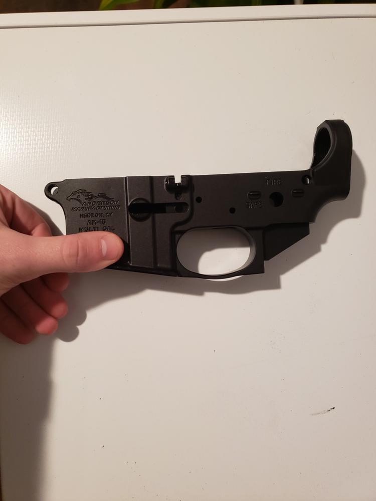 Anderson Manufacturing AM-15 Stripped Lower Receiver - Closed - Anodized Black - Customer Photo From Sean Gagliardo