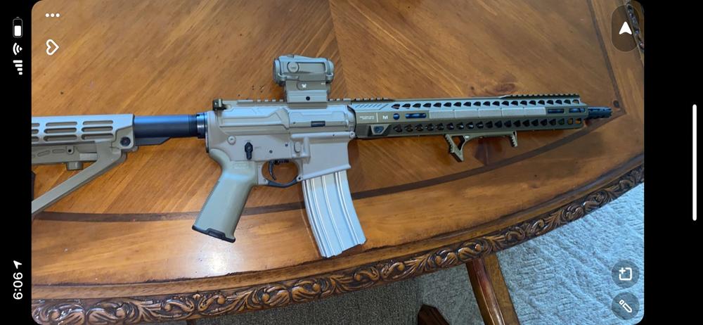 Odin Works AR-15 Billet Upper Receiver - FDE - Customer Photo From Quinton Leclercq