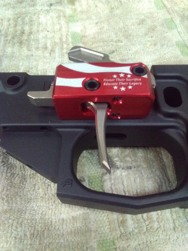 Rise Armament Patriot High Performance Trigger 3.5lb - Flat - Customer Photo From Dean Anderberg