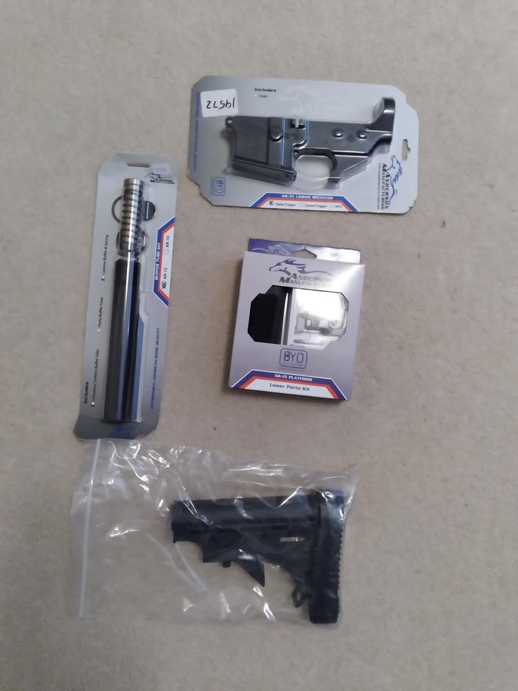 Anderson Mil-Spec Lower Build Kit - Stainless (Silver) - Customer Photo From Sebastian Navarrete