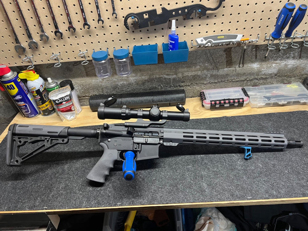 Dirty Bird AR-15 SMRS Handguard - Slim M-LOK Rail System Gen 2 - 15", Sniper Grey - Customer Photo From Andy StCyr