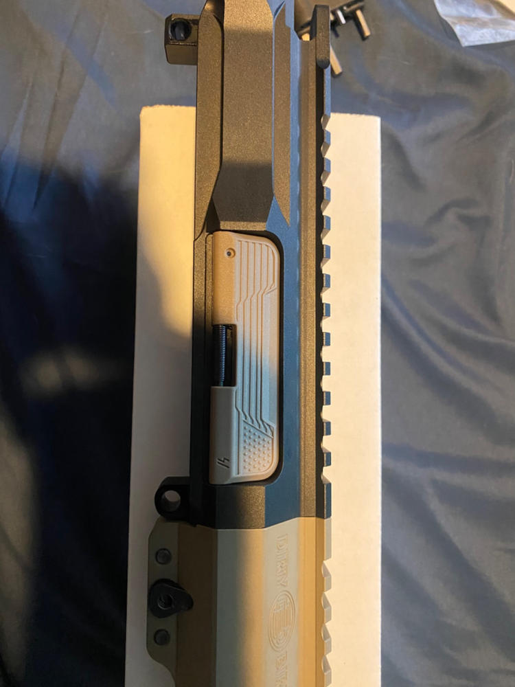 Dirty Bird AR-15 SMRS Handguard - Slim M-LOK Rail System Gen 2 - 15", FDE - Customer Photo From Shawn Smith