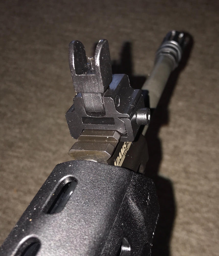 NcStar Front Flip AR-15 Back-Up Sight For Receiver Height Gas Block - Customer Photo From Roger Gilmer