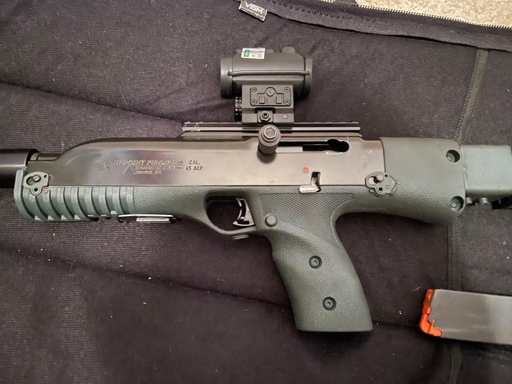 VISM 1x 25mm Micro Red/Blue Reflex Dot Sight, w/Integrated Laser, 3 MOA Dot Size - Customer Photo From Joe Anderson 