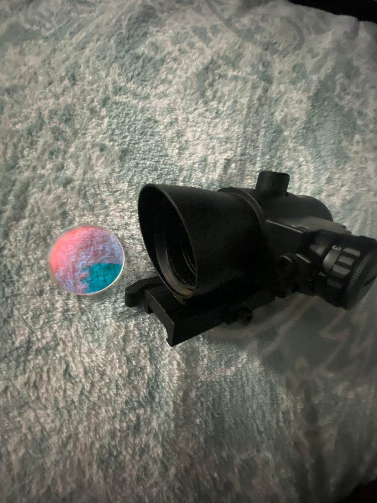 NcSTAR 1x40 Red Dot Sight w/ Built in Red Laser-QR Weaver Mount - Customer Photo From Caden T.