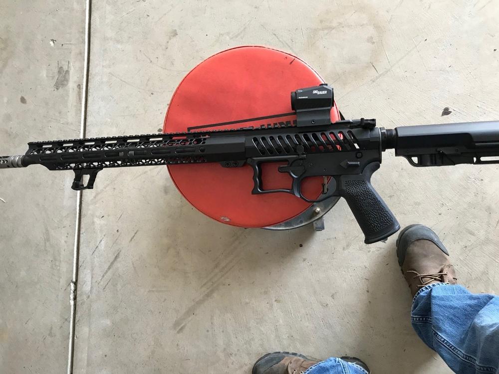 Tyrant Designs AR-15/10 M-LOK Handstop - Black - Customer Photo From clifford wickham