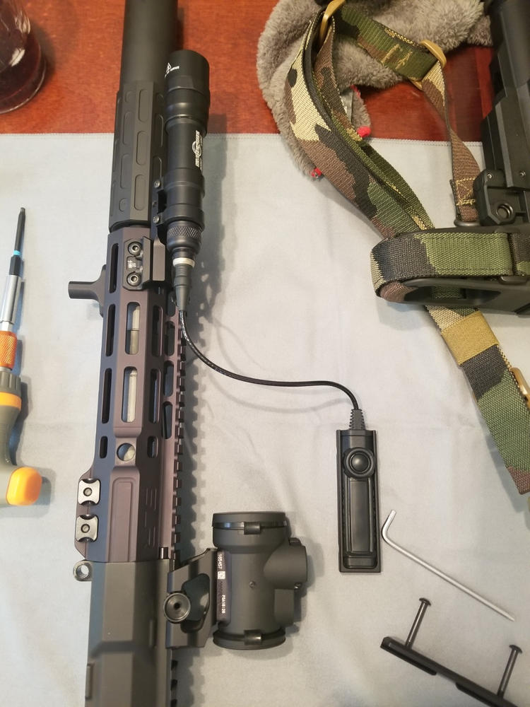 Cloud Defensive LCS Streamlight Pro-Tac Tape Switch Picatinny Mount - Black - Customer Photo From Micah Baker