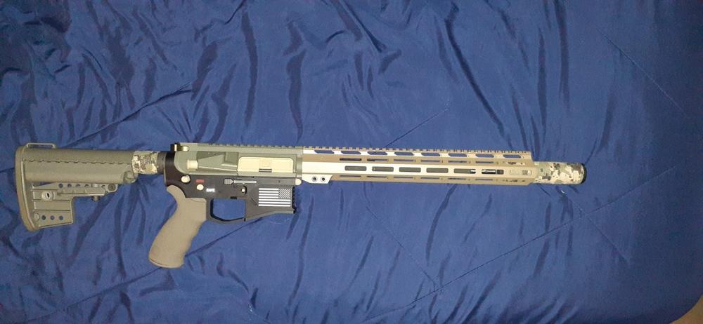 Aim Sports AR-15 Free Float M-LOK Handguard - FDE - 13.5" - Customer Photo From James Hughes