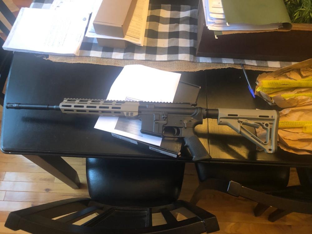 Aim Sports AR-15 Free Float M-LOK Handguard - FDE - 10" - Customer Photo From Jameson Fults