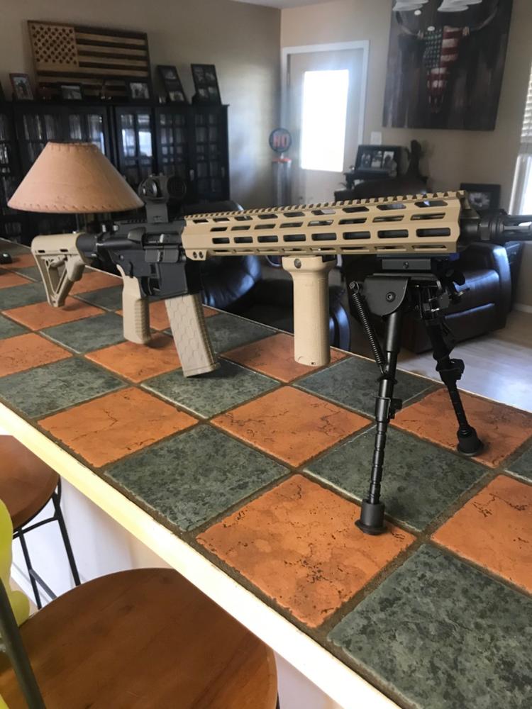 Aim Sports AR-15 Free Float M-LOK Handguard - FDE - 13.5" - Customer Photo From Aaron Hoffman