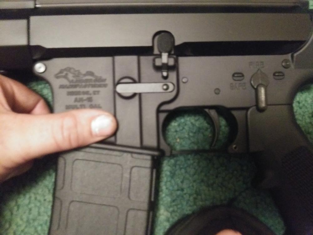 Anderson Manufacturing AM-15 Stripped Lower Receiver – Open (3 Pack) - Customer Photo From Jacob Hausker