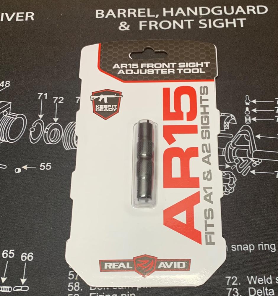 Real Avid AR-15 Front Sight Adjuster - Customer Photo From Joel