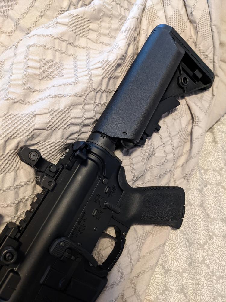 NBS SOPMOD Mil-Spec Adjustable AR-15 Stock w/ Battery Storage - Black - Customer Photo From Vincent Unrath