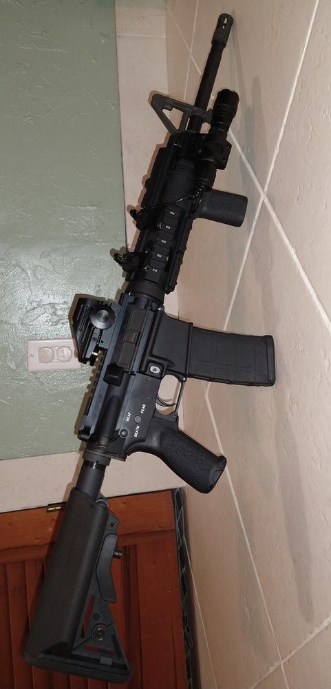 NBS SOPMOD Mil-Spec Adjustable AR-15 Stock w/ Battery Storage - Black - Customer Photo From Sean Singrey-Young