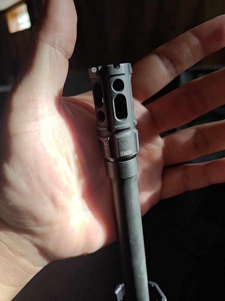 VLTOR VC-9 9mm Flash Hider - 1/2-28 - Customer Photo From Billy Yang