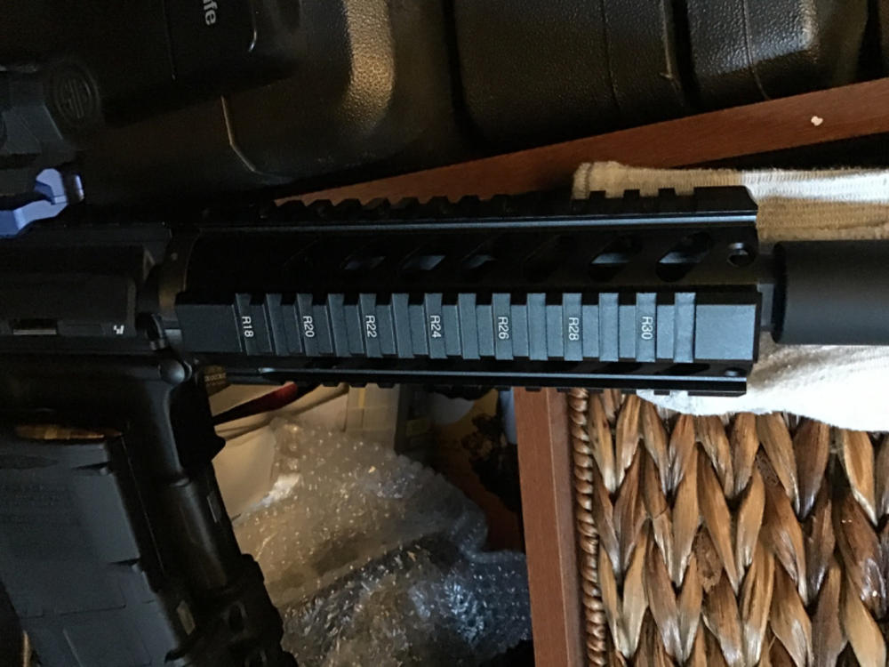 Aim Sports Free-Float Carbine Quad Rail V3 - Black - Customer Photo From Brandon Bower