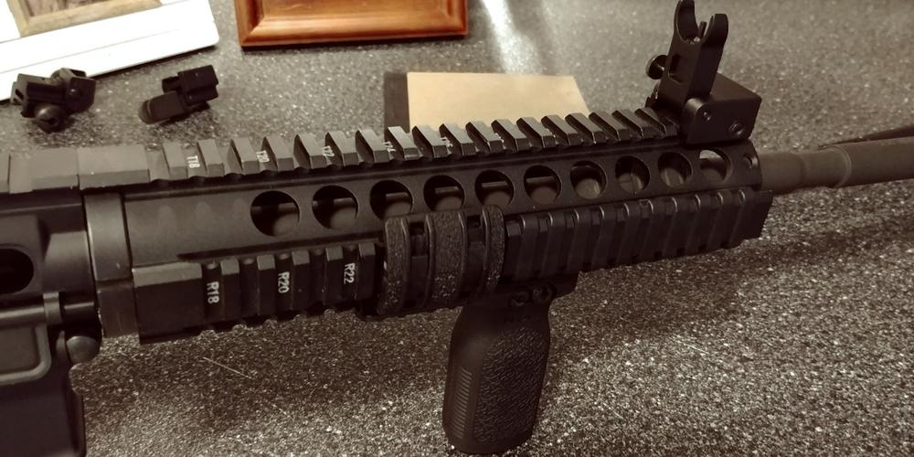 Aim Sports Free-Float Carbine Quad Rail V3 - Black - Customer Photo From Shannon Clayton