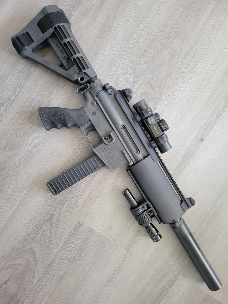 Griffin Armament Taper Mount Minimalist Flash Suppressor - 9mm - 1/2-36 - Customer Photo From David Robson