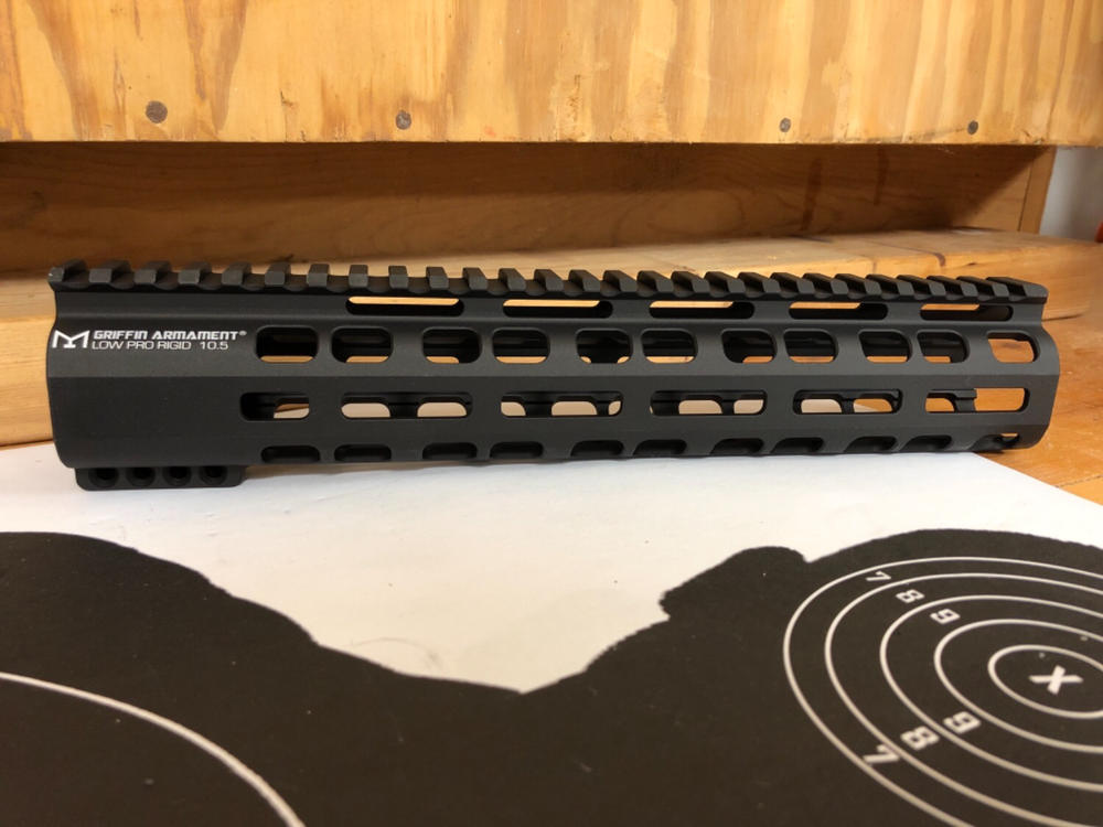 Griffin Armament Low Pro Rigid M-LOK Rail - 10.5" - Customer Photo From eric bisson