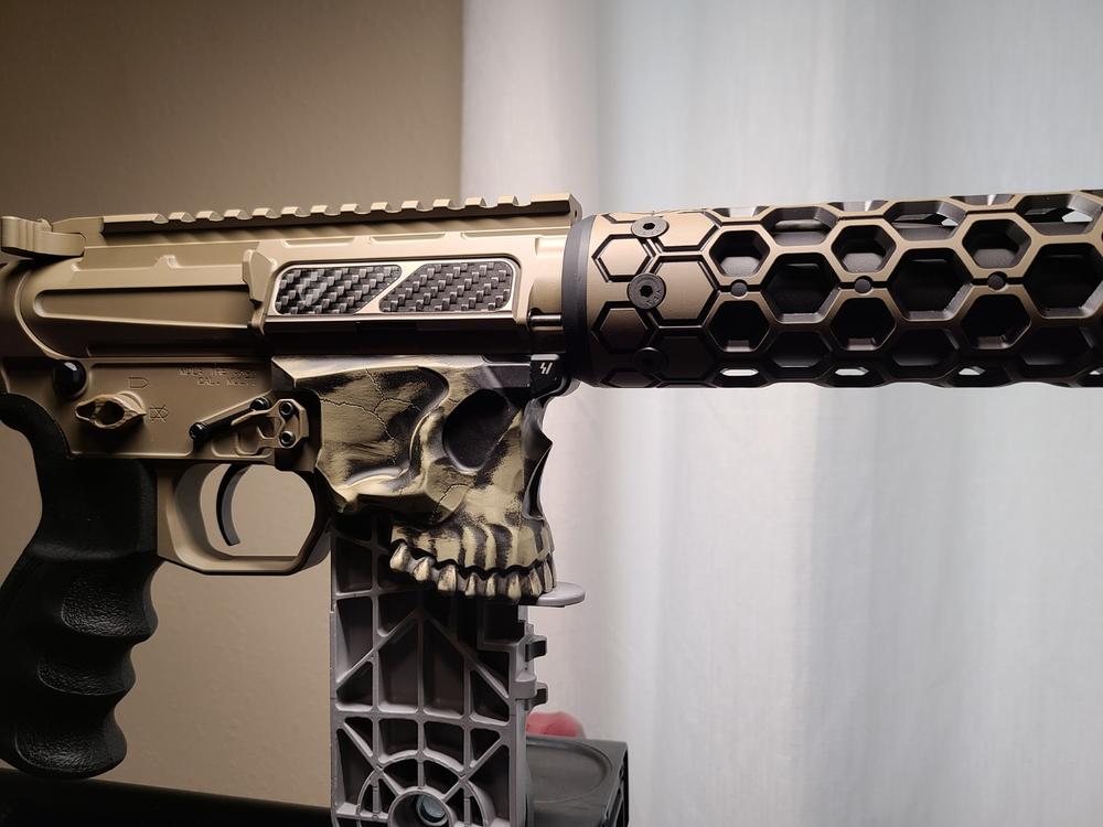 Fortis Billet Dust Cover - Carbon Fiber - FDE - Customer Photo From Dedric Martinez