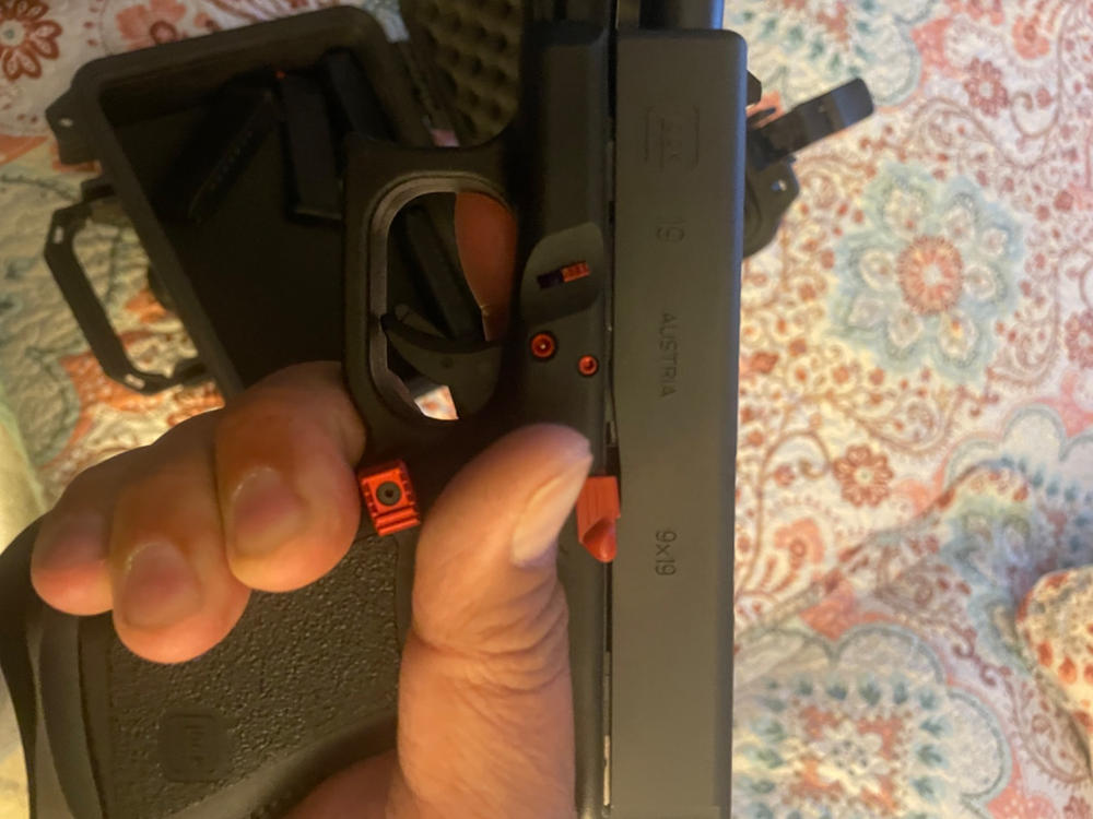 Strike Industries Glock Gen 3 Magazine Release - Red - Customer Photo From Andrew Dela Pena