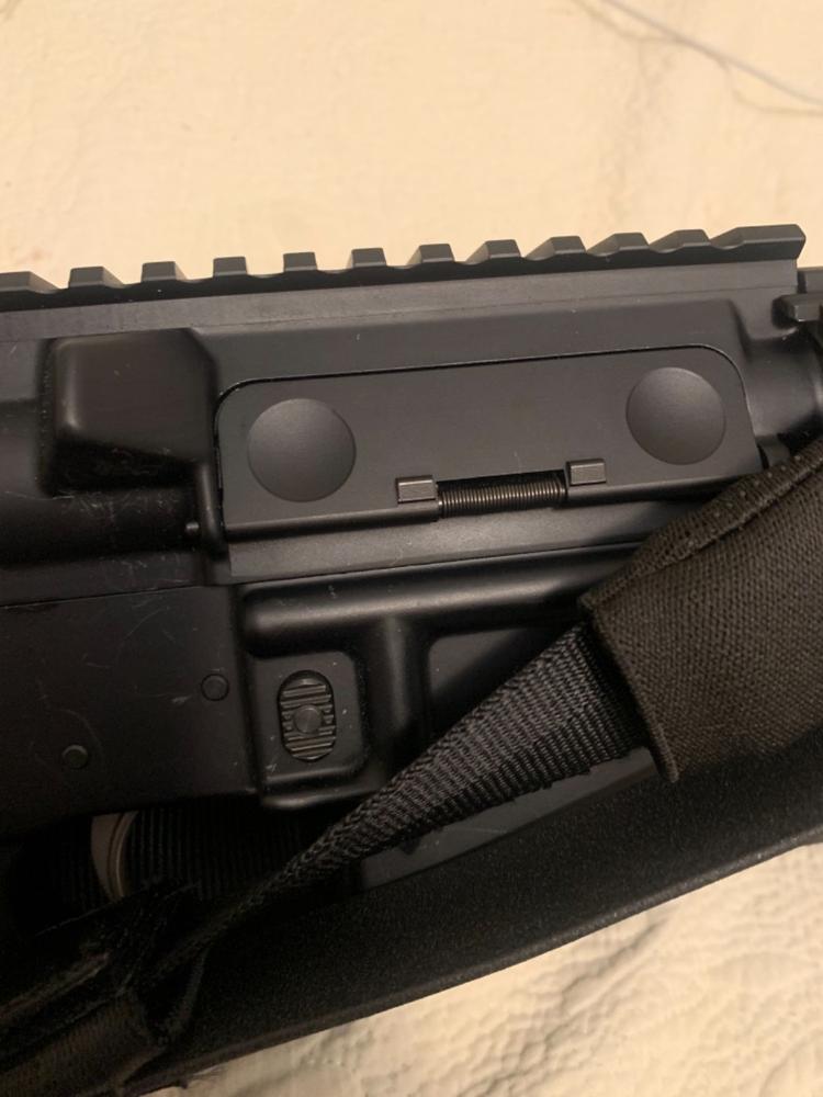 Forward Controls Design EPC AR-15 Billet Dust Cover - Black, Twin Dimple - Customer Photo From Rolando Tovar