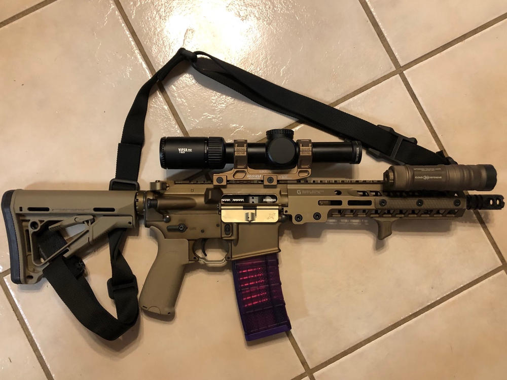 Forward Controls Design EPC AR-15 Billet Dust Cover - Desert Tan, Single Dimple - Customer Photo From Carey Raley