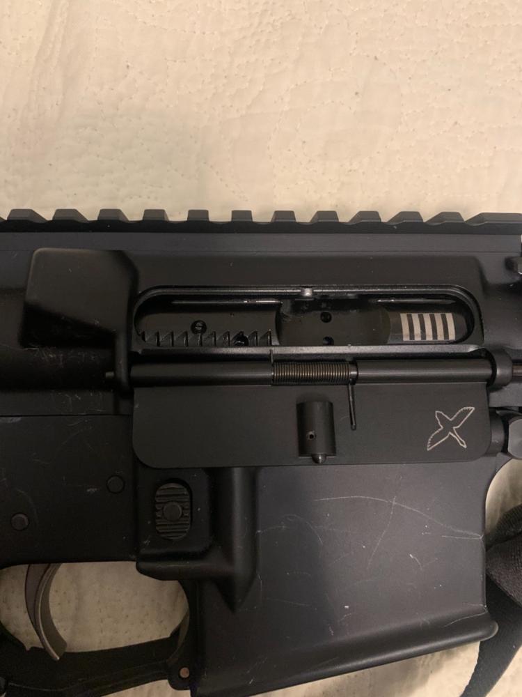 Forward Controls Design EPC AR-15 Billet Dust Cover - Black, Twin Dimple - Customer Photo From Rolando Tovar