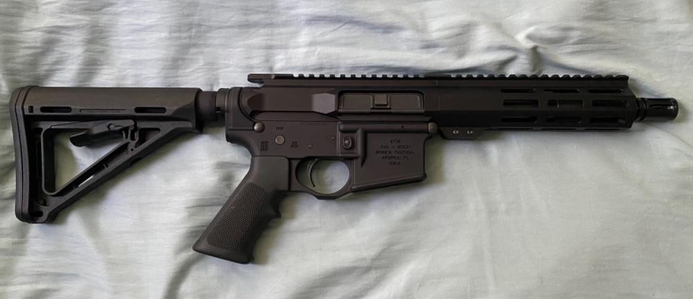 NBS 7.5" Slick Side Billet 5.56 Nitride Pistol M-LOK Upper Assembly - Customer Photo From Victor Clemente