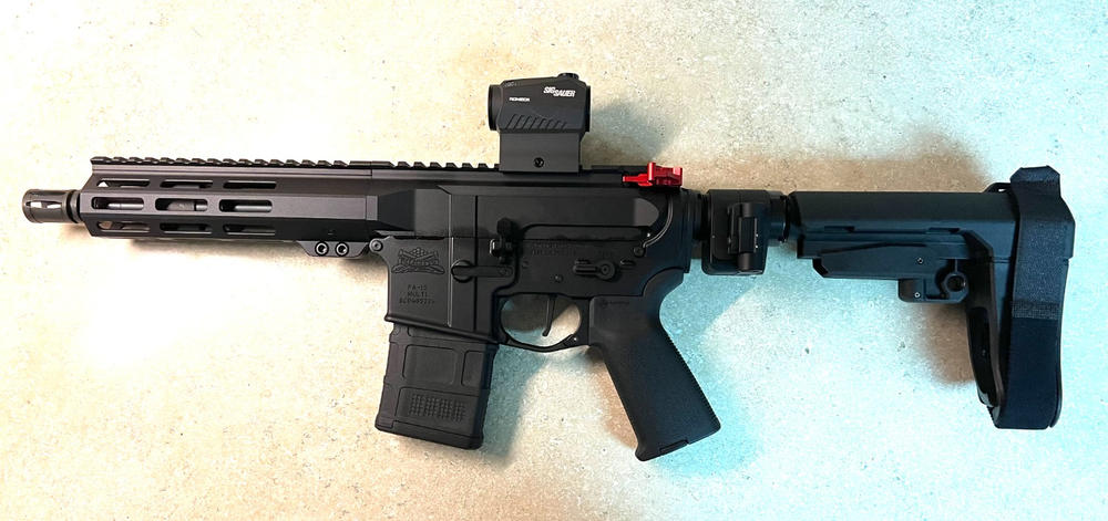 NBS 7.5" Slick Side Billet 5.56 Nitride Pistol M-LOK Upper Assembly - Customer Photo From Doug Bodnovich