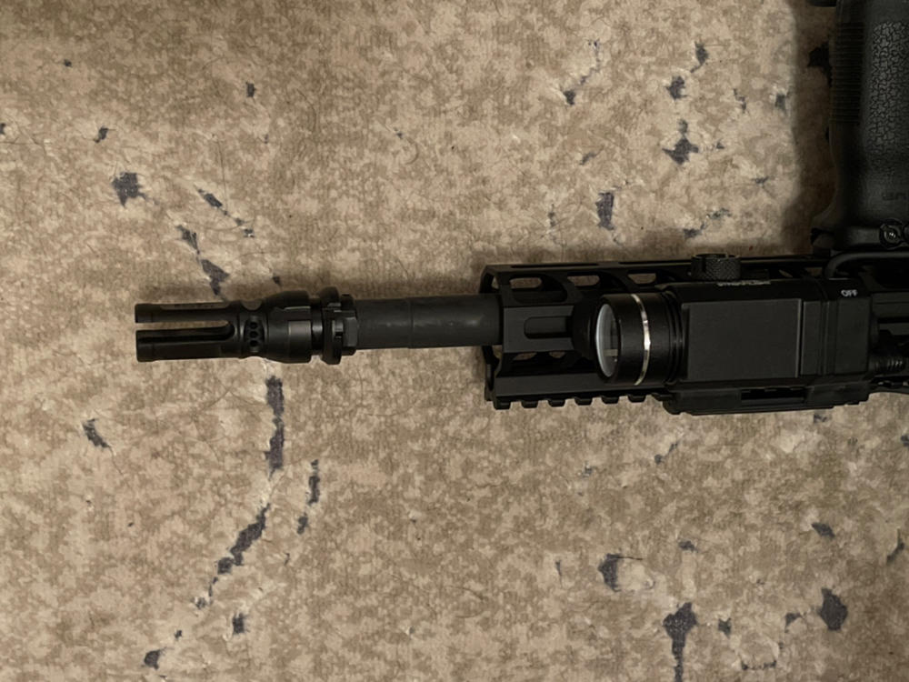 Sons Of Liberty Gun Works NOX Deadair Sandman Keymount Flash Hider - 1/2x28 - Customer Photo From Layne Cerrone