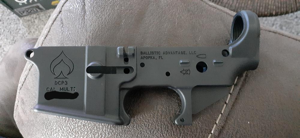 Ballistic Advantage AR-15 Lower Receiver - Customer Photo From Kristy Umland