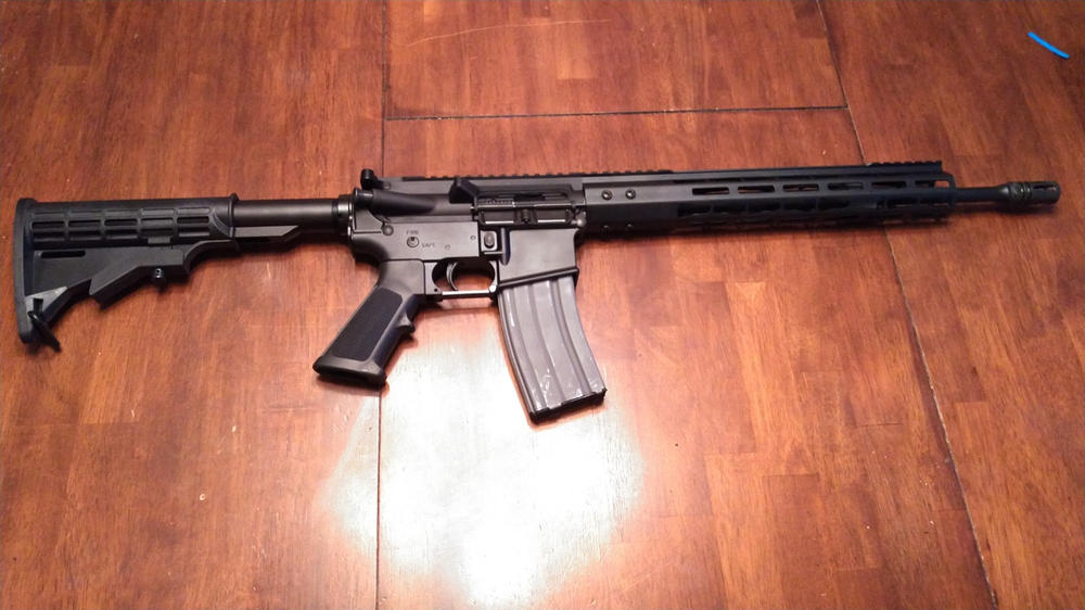 NBS 16" 5.56 NATO 1:7 Mid-Length Lightweight Barrel - Black Nitride - Customer Photo From Randal Scott