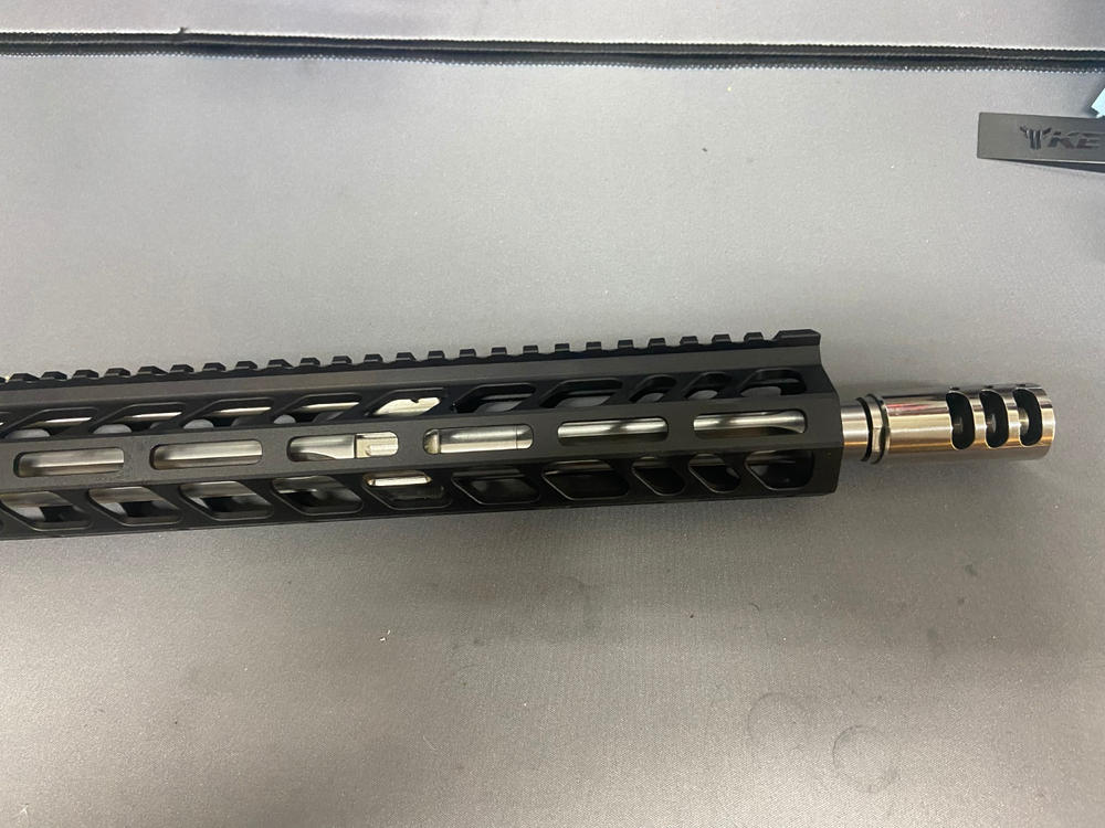 Juggernaut Tactical AR-15 Muzzle Brake - 1/2x28, Polished Stainless - Customer Photo From AARON CROSS