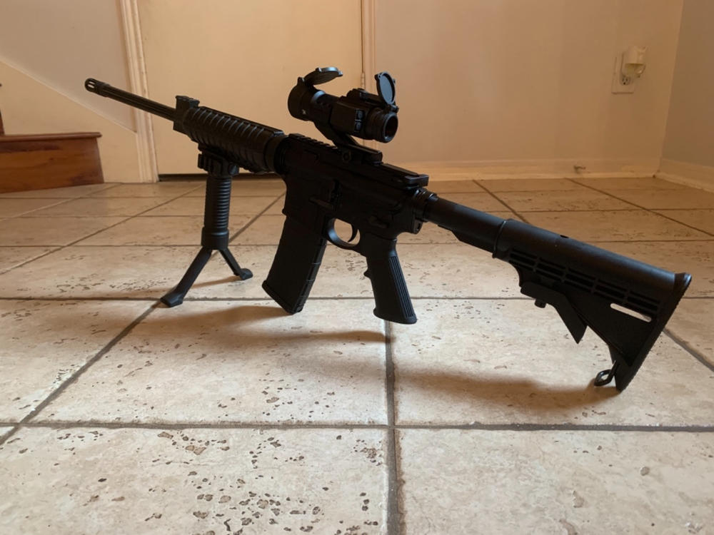 NBS Bipod Grip - Combination Vertical Grip and Bipod - Black - Customer Photo From Carlo G.