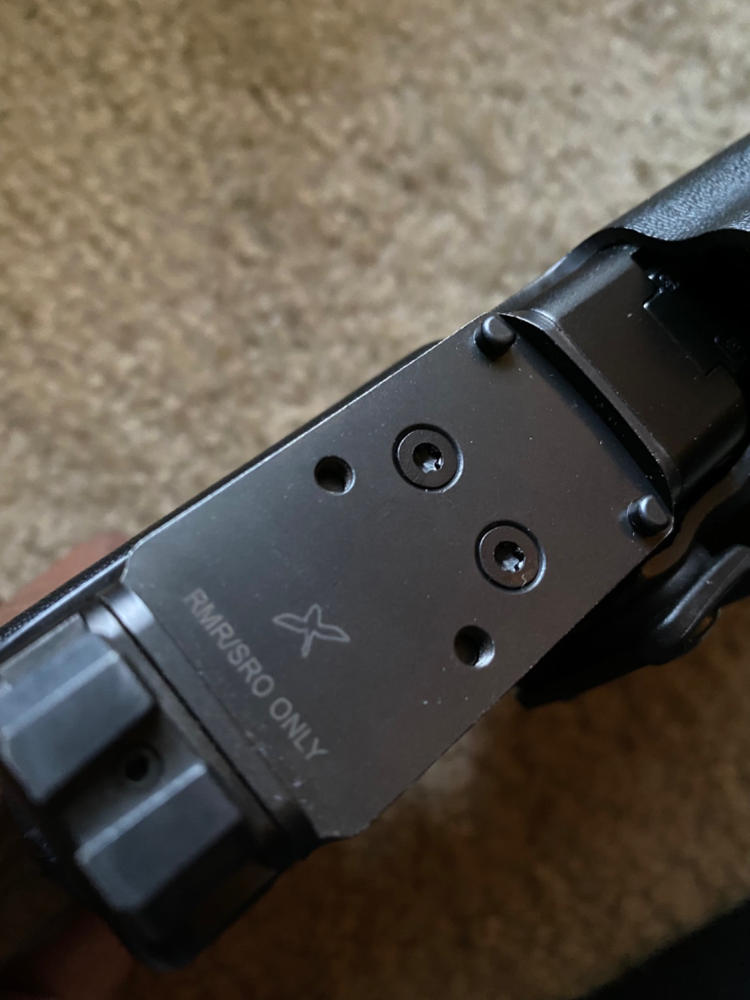 Forward Controls Design Glock 17/19 Compatible MOS Mounting Plate - RMR/SRO - Customer Photo From Barbara Phegley