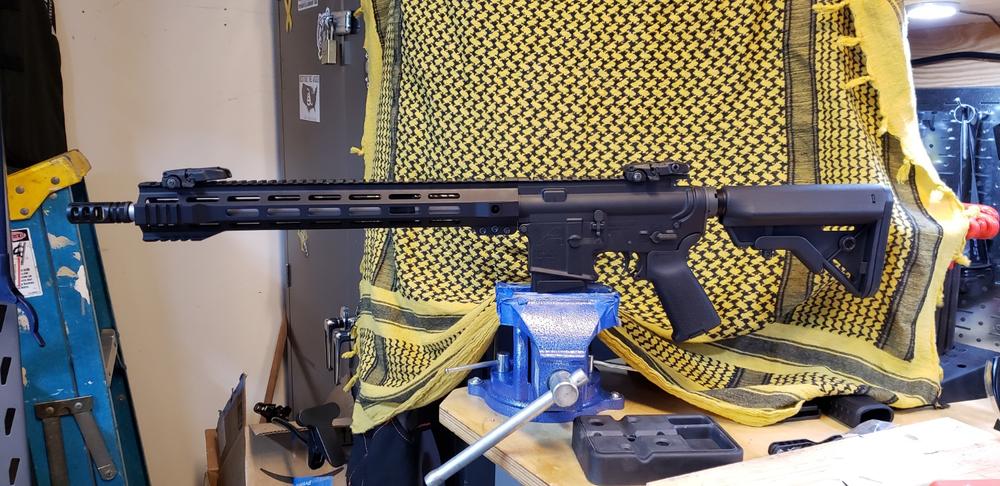 Dirty Bird AR-15 SMRS Handguard – Slim M-LOK Rail System Gen 3 - 15", Black - Customer Photo From Mark Garland