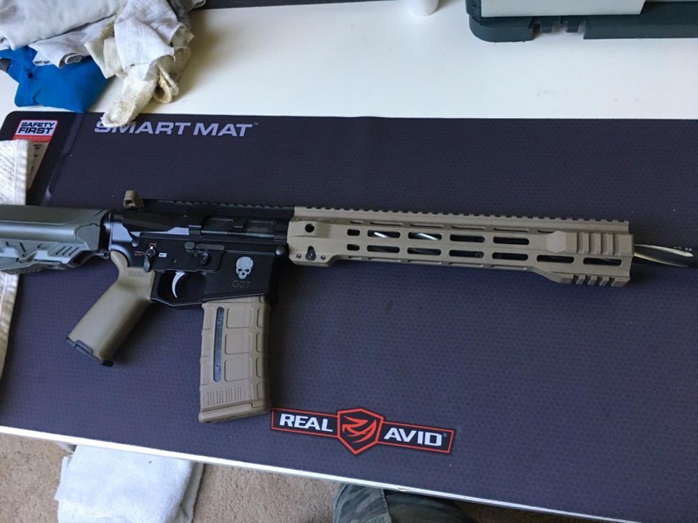 Dirty Bird AR-15 SMRS Handguard – Slim M-LOK Rail System V3 - 12.7", FDE - Customer Photo From John Roberts