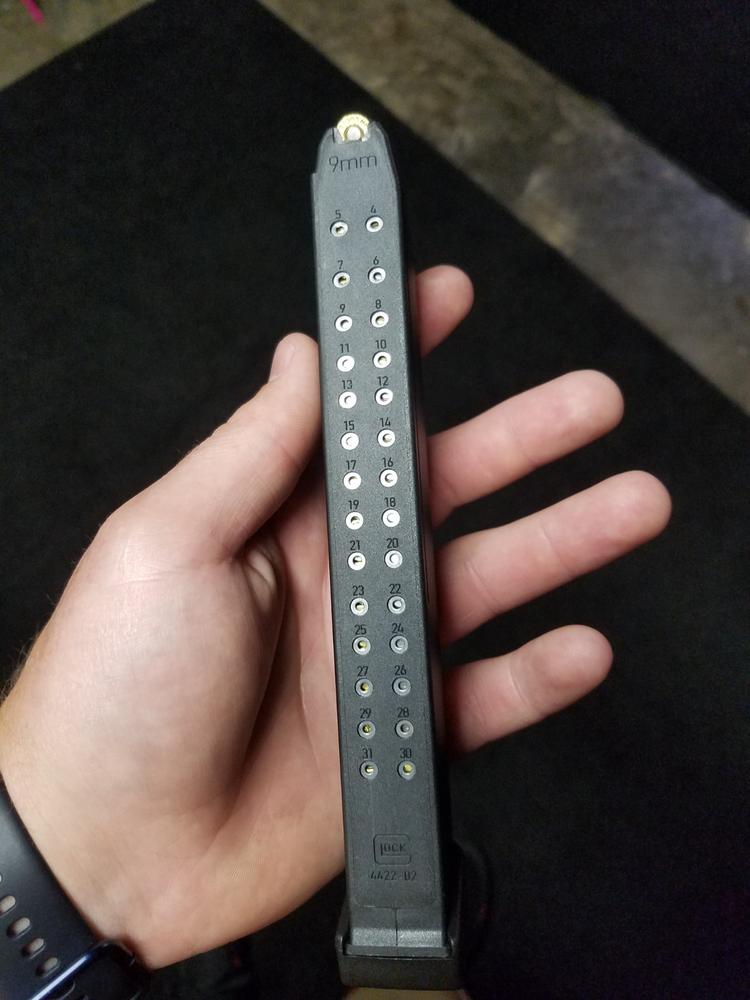 Glock G17 33-Round High Capacity 9mm Magazine - Black - Customer Photo From Nate Stark