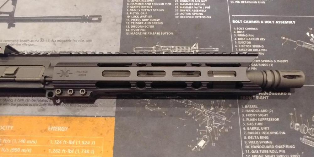 Matrix Arms Charlie M-LOK Free Float Handguard - Black - 9.5" - Customer Photo From David Peterson