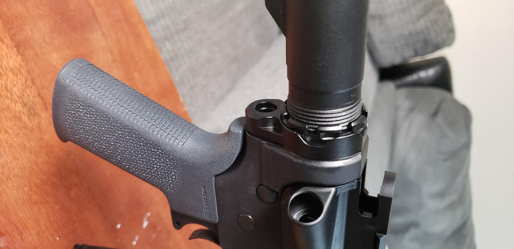 Fortis LE Lightweight Enhanced AR15 End Plate System - K1 - Castle Nut (Tapered) - Black - Customer Photo From BENSON LEE