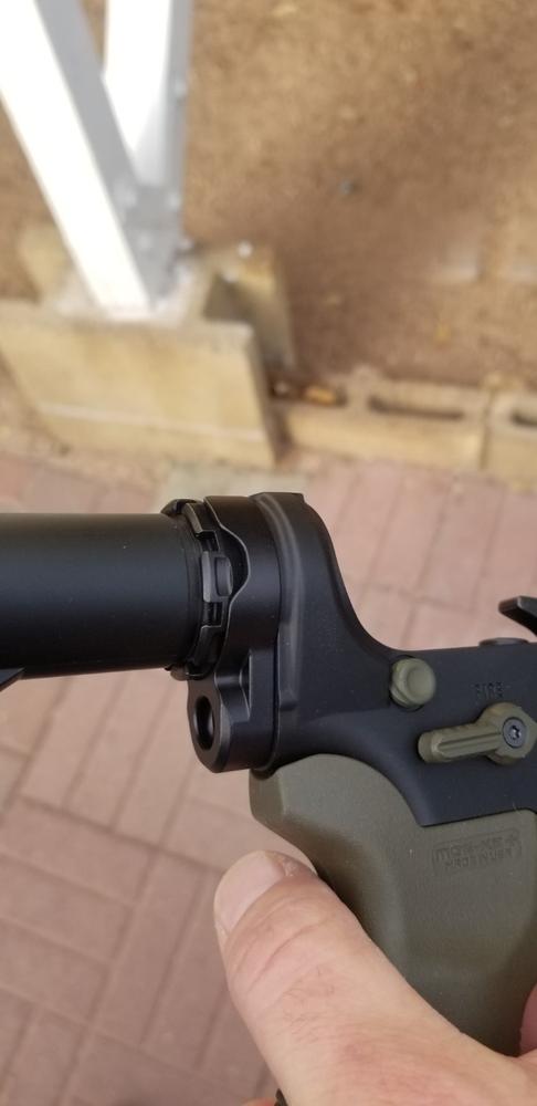 Fortis LE Lightweight Enhanced AR15 End Plate System - K1 - Castle Nut (Tapered) - Black - Customer Photo From BRUCE WATERMAN JR