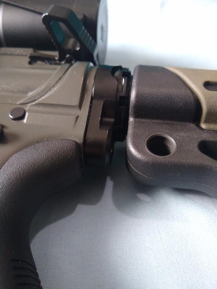 Fortis LE Lightweight Enhanced AR15 End Plate System - K1 - Castle Nut (Tapered) - Black - Customer Photo From Daniel Slaughter