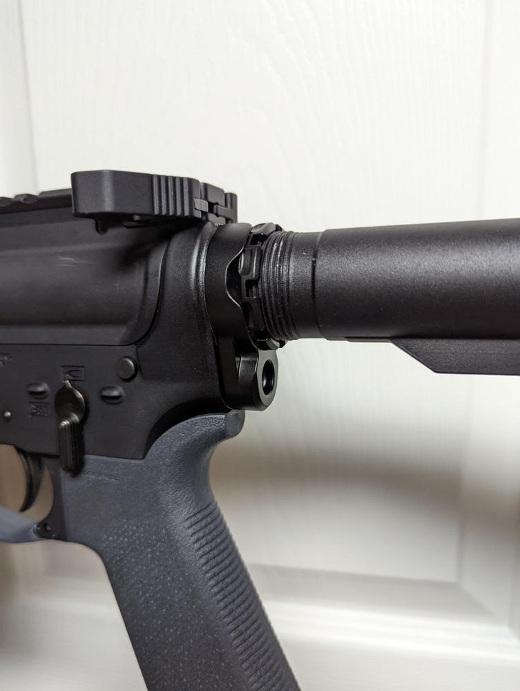 Fortis LE Lightweight Enhanced AR15 End Plate System - K1 - Castle Nut (Tapered) - Black - Customer Photo From BENSON LEE