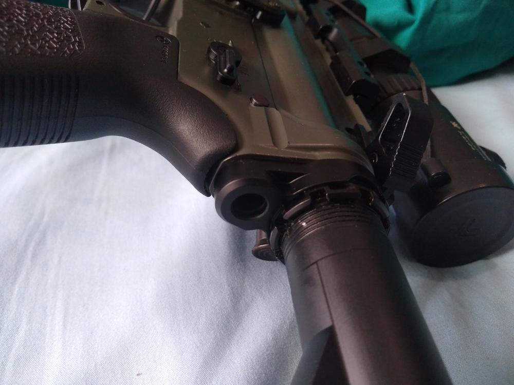 Fortis LE Lightweight Enhanced AR15 End Plate System - K1 - Castle Nut (Tapered) - Black - Customer Photo From Daniel Slaughter